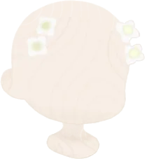 白く咲いた小花アクセの画像