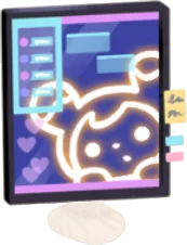 配信視聴中のタブレットヘッドの画像