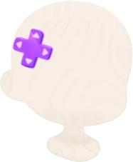 コントローラーキーのヘアクリップの画像