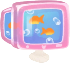テレビの水槽ヘッドの画像
