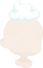 いつの間にか乗っていた泡の画像