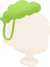 頭覆う苔の画像