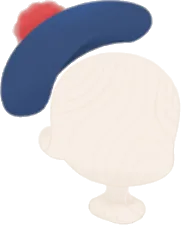 クルーのぽんぽんベレー帽の画像