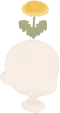 ぴょこんとたんぽぽの画像