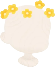 散りばめた小さなお花の画像