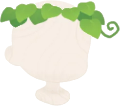 葉っぱのヘアアクセの画像