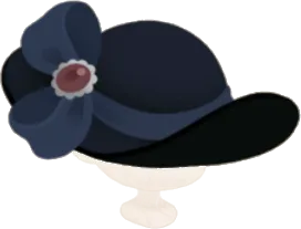 ノワールワイドブリムハットの画像