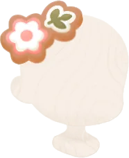 アイシングクッキーのヘアアクセの画像