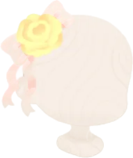バラのサイドリボンの画像