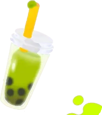 不気味なタビオカドリンクの画像
