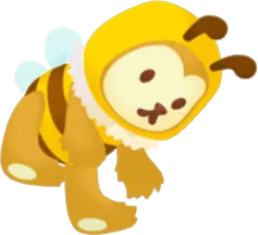 抱っこミツバチクマのぬいぐるみの画像