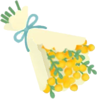 ミモザのブーケの画像