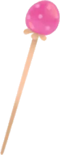 苺のステッキの画像