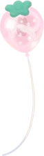 苺の香りを詰めた風船の画像