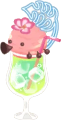 豪華なトロピカルジュースの画像