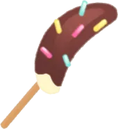 お祭りのチョコバナナの画像