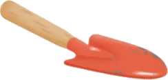 使い込まれたスコップの画像