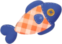 大きなお魚ぬいぐるみの画像