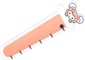 ピグミーの試験管型定規の画像
