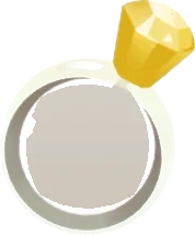 きらめくトパーズの指輪の画像