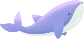 夢見るクジラぬいぐるみの画像
