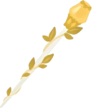 金の指揮棒のステッキの画像