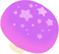 大きなパープルキノコの画像