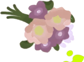 枯れた花束の画像