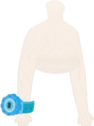 水色の腕時計の画像