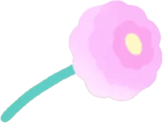 手に持った一輪のデイジーの画像