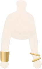 ゴールドブレスレットの画像