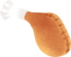ぬいぐるみクリスマスチキンの画像