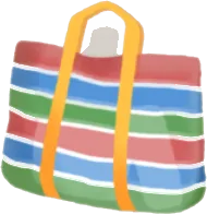 レトロナイロンバッグの画像