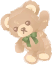 手繋ぎテディベアの画像