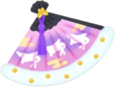 うさぎ柄の扇子の画像