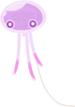プカポンの風船・紫の画像