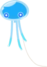 プカポンの風船・青の画像