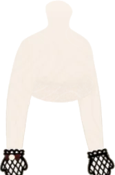 黒レースの手袋の画像