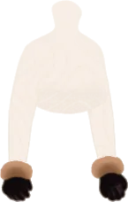 着物に合う暖かい手袋の画像