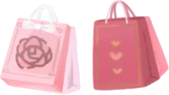 素敵なショッピングバッグの画像