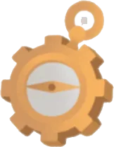 壊れたコンパスの画像