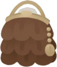 コーヒー豆のハンドバッグの画像
