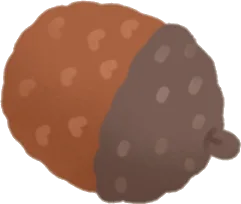 かぎ編みのどんぐりの画像