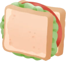 フレッシュなサンドイッチの画像