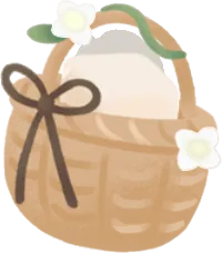 角砂糖をいれたかごの画像