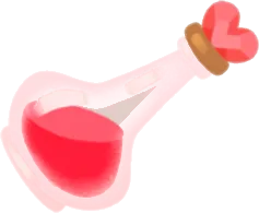 愛の秘薬入りの瓶の画像