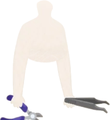ニッパーとピンセットの画像