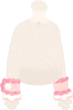 ピンクの付けカフスの画像