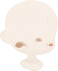 泥遊びのあとの顔の画像