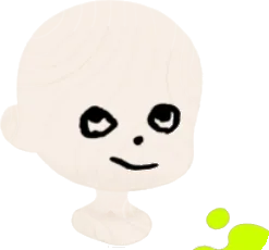 落書きの顔1の画像